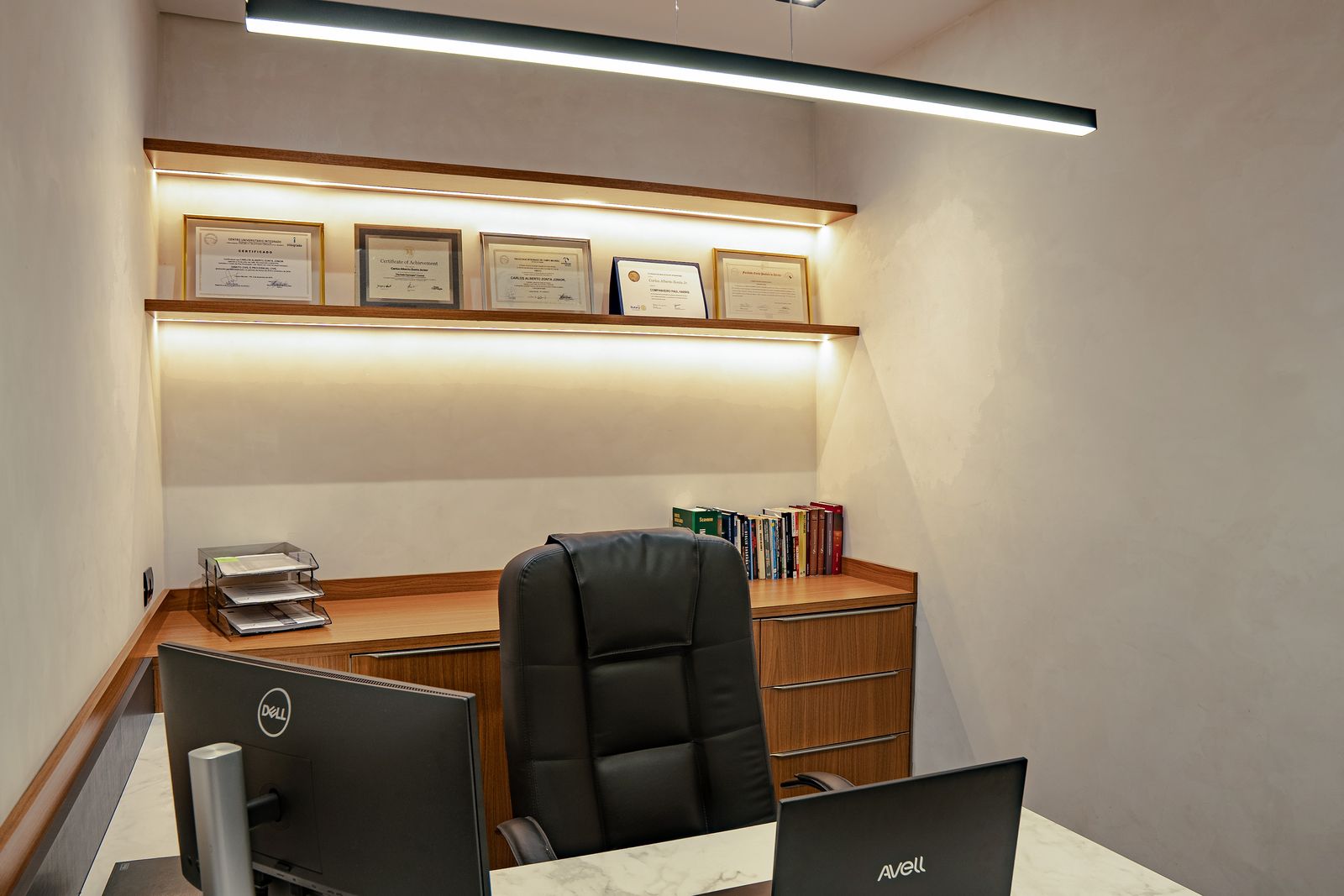 Sala do sócio do escritório Zonta Advocacia